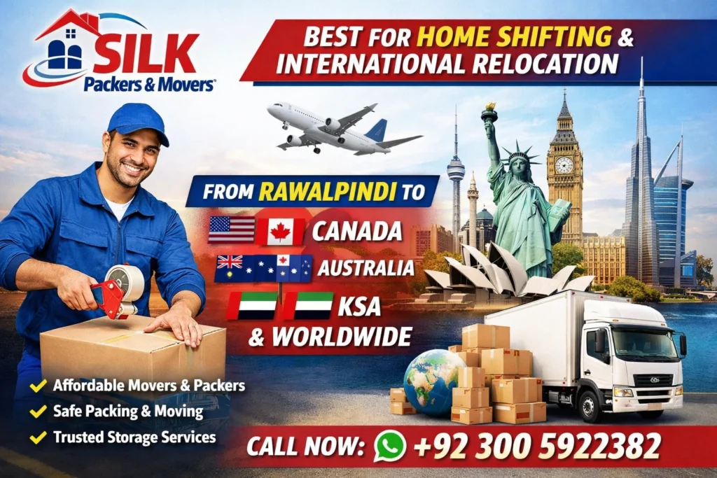 Affordable Packers and Movers in Rawalpindi Home Shifting Services to USA UK Canada Australia UAE KSA
