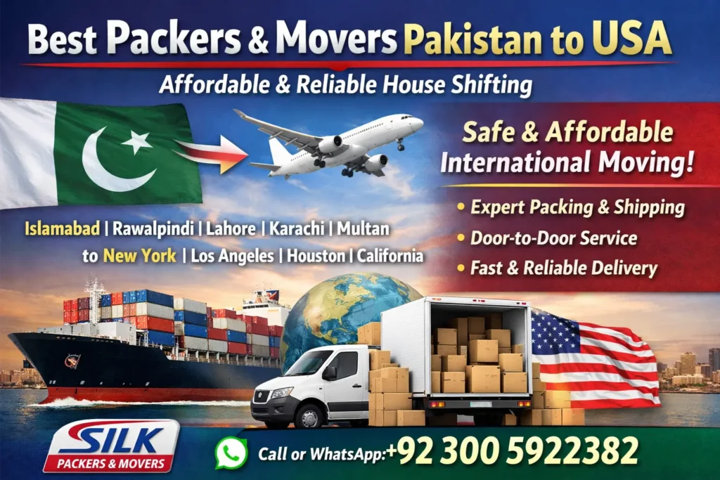 Which is the best packers and movers for house shifting form Pakistan to USA?