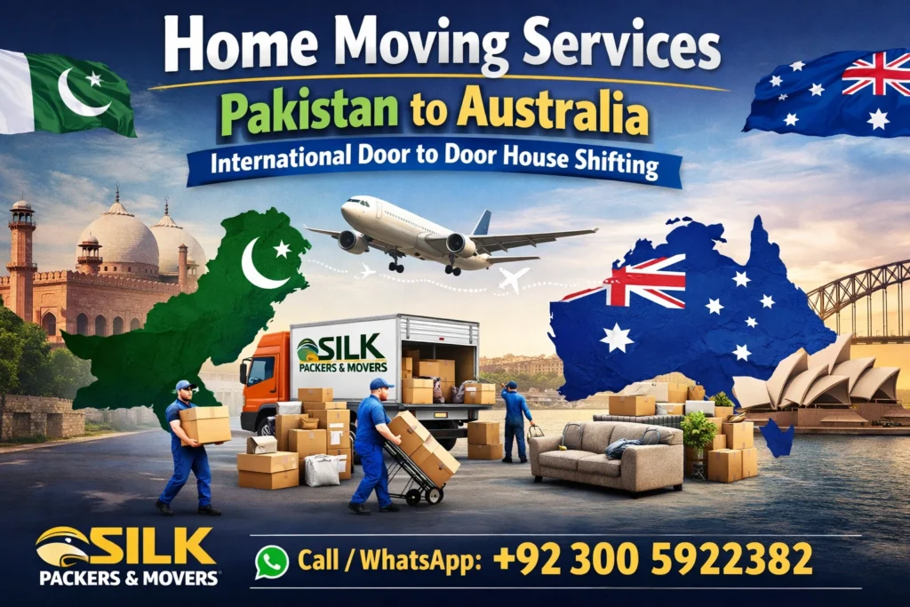 Door to Door Home Moving Services Pakistan to Australia International Relocation