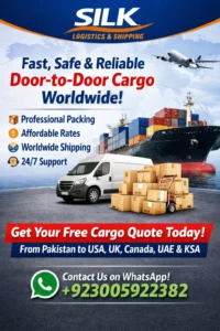 Fast and Safe door-to-door cargo services Pakistan to Worldwide
