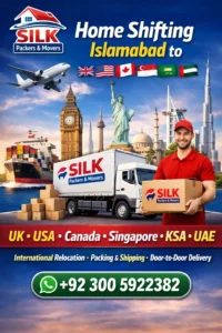 home shifting services Islamabad to UK USA Canada Singapore