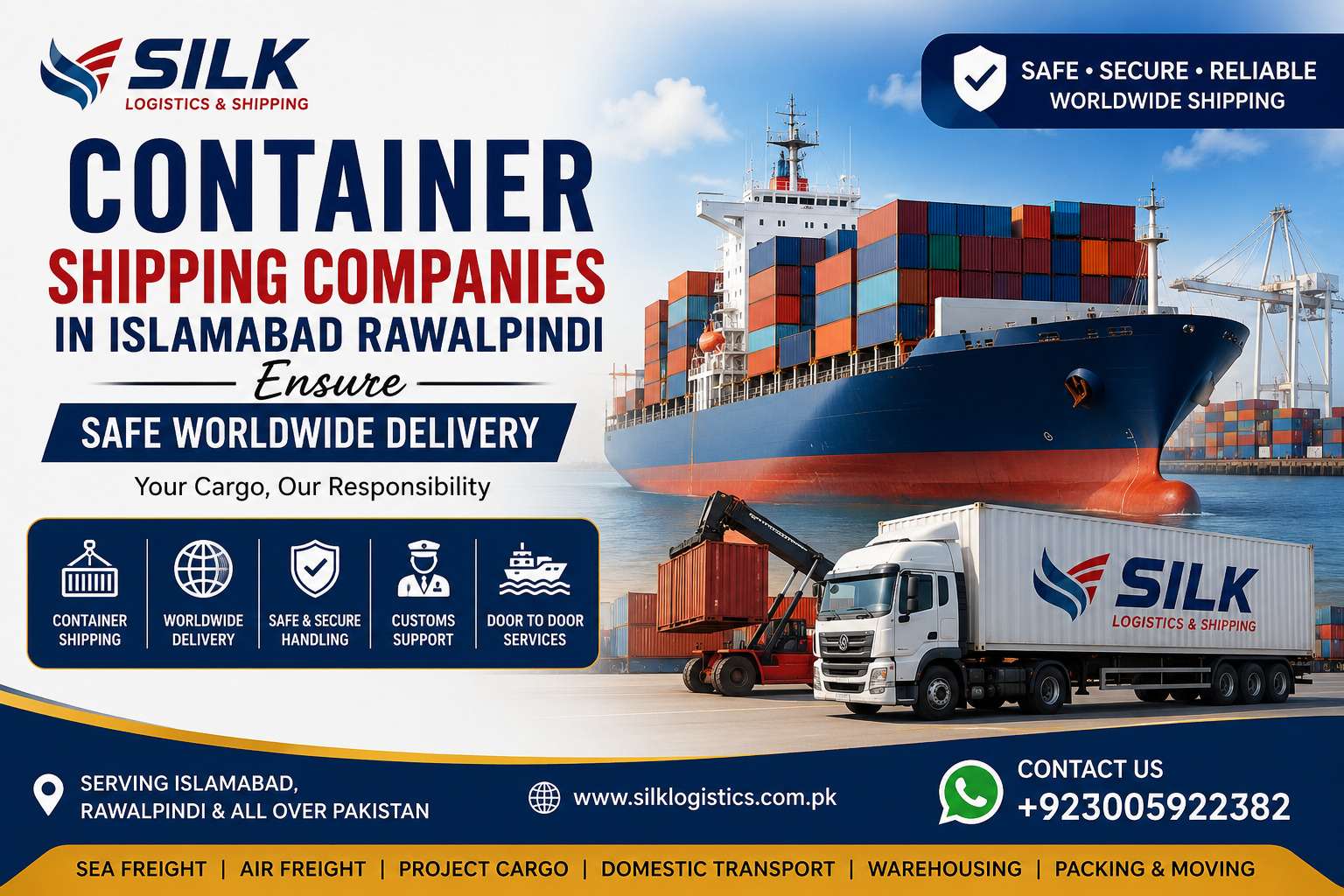 How Container Shipping Companies in Islamabad Rawalpindi Ensure Safe Worldwide Delivery